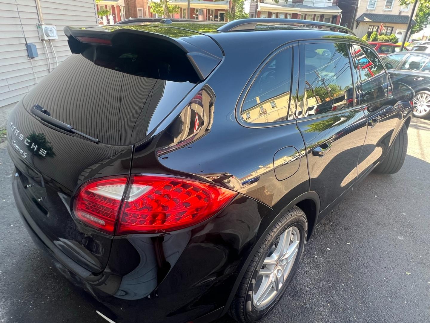 2014 BLACK /Black Leather Porsche Cayenne s (WP1AB2A20EL) with an 4.8L V8 DOHC 32V engine, 8 Speed Automatic transmission, located at 1018 Brunswick Ave, Trenton, NJ, 08638, (609) 989-0900, 40.240086, -74.748085 - This Porsche Cayenne is a super clean,well maintained black beauty! Always serviced and needs nothing. Please call Anthony to set up an appt. 609-273-5100 - Photo#18